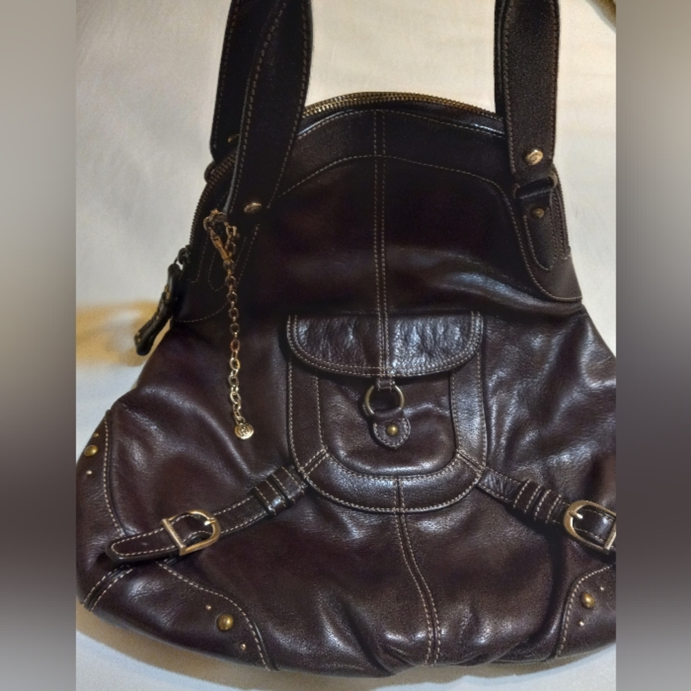 Hard to Find Hayden Harnett Ana Hobo Handbag in Chocolate Brown Leather - Picture 16 of 16